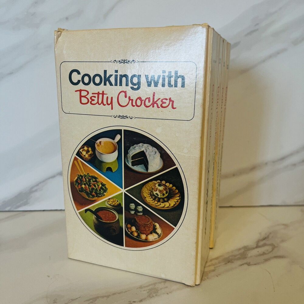 Vintage Betty Crocker Cookbook Set 5 Special Edition Paperbacks with Slipcover